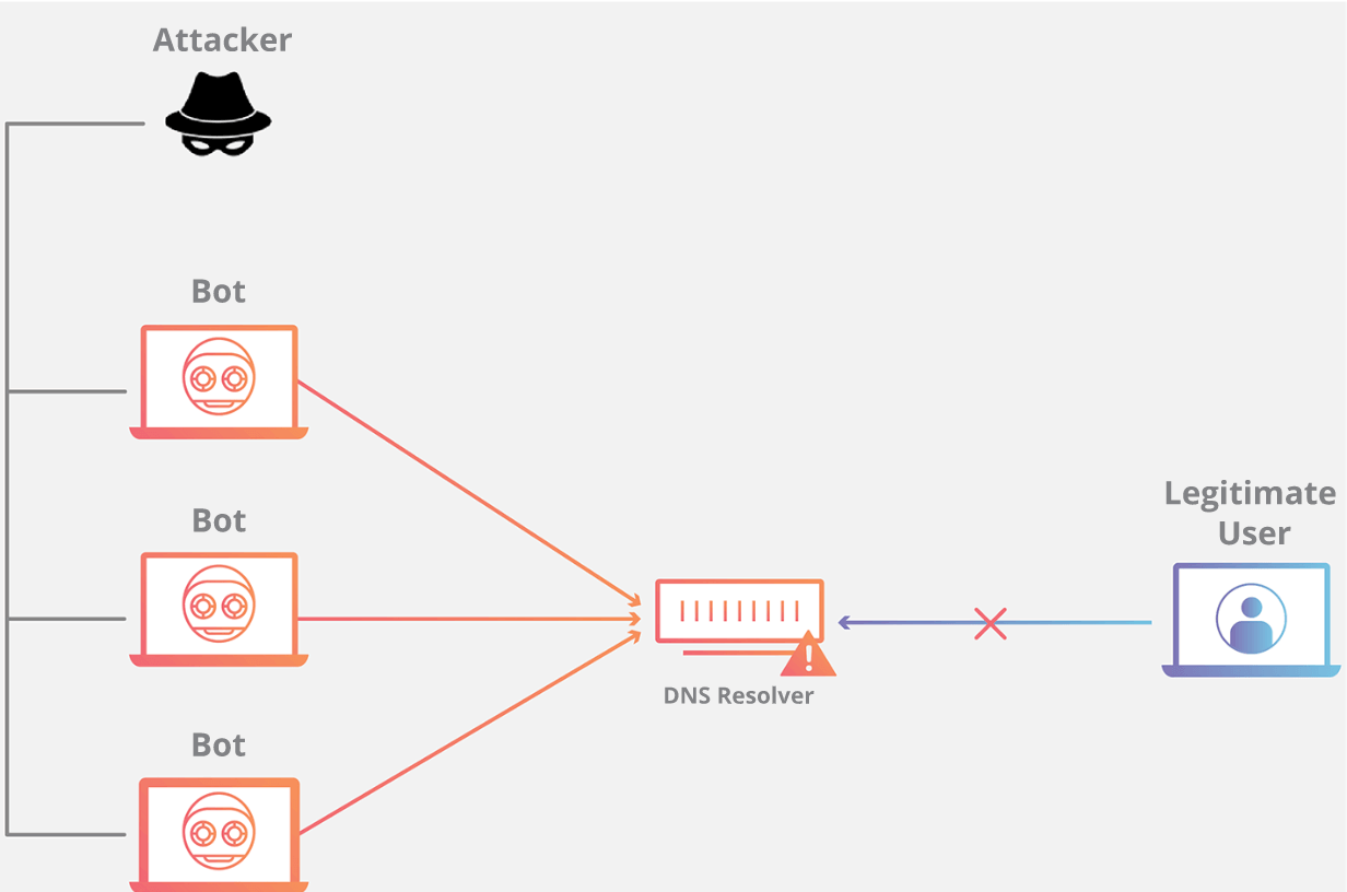 DNS Flood 使用大量 DNS 查询淹没 DNS 服务器
